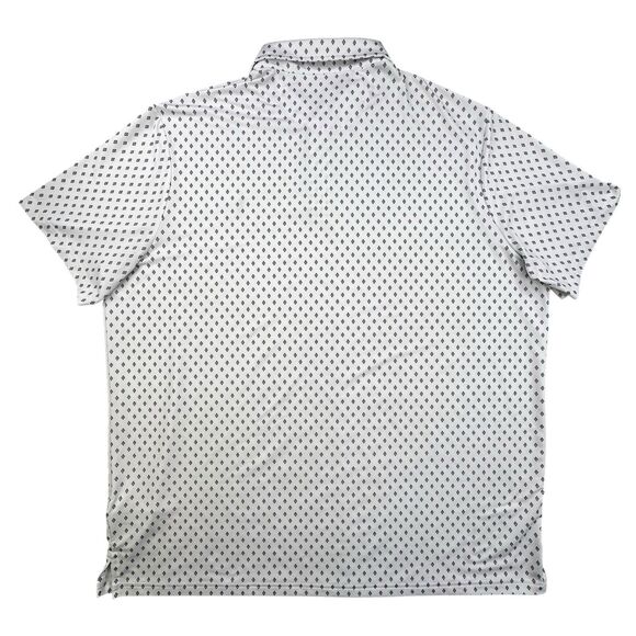 Polo Ralph Lauren Performance Shirt Mens Size 2XL White Geometric Golf Stretch - Picture 5 of 9